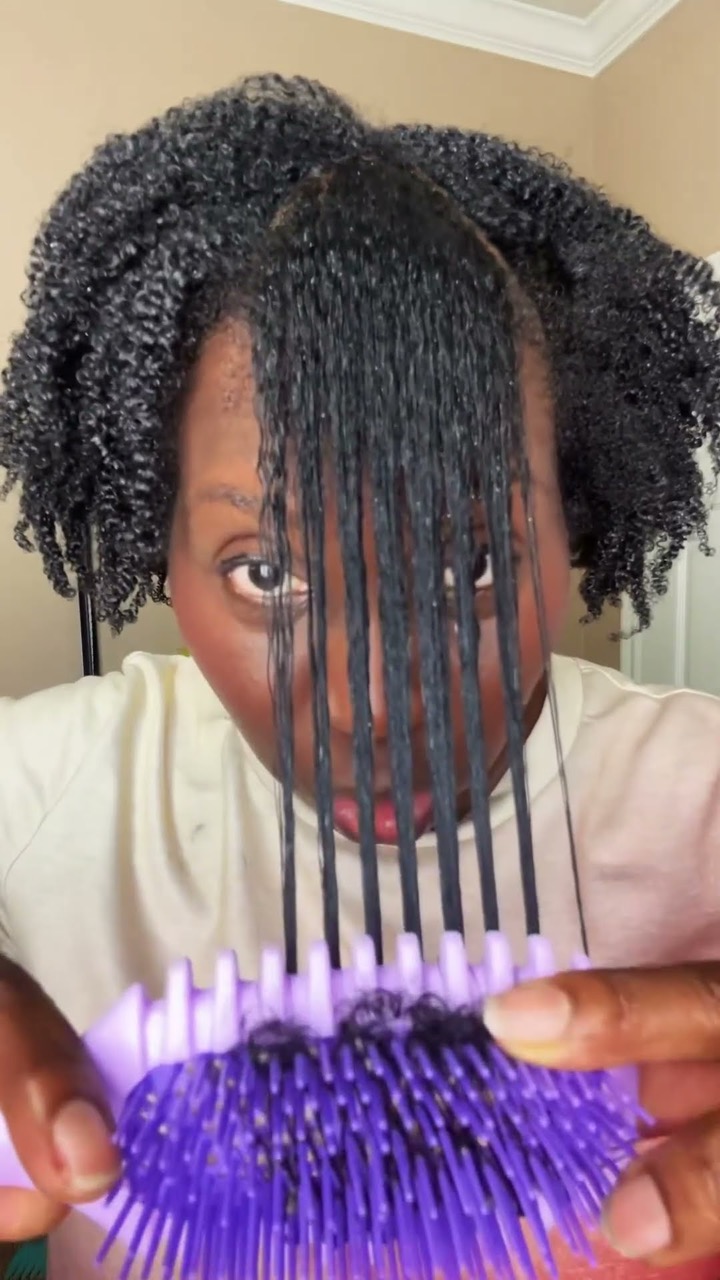 Just Water, Gel and Unbrush Curl Brush! Magical!