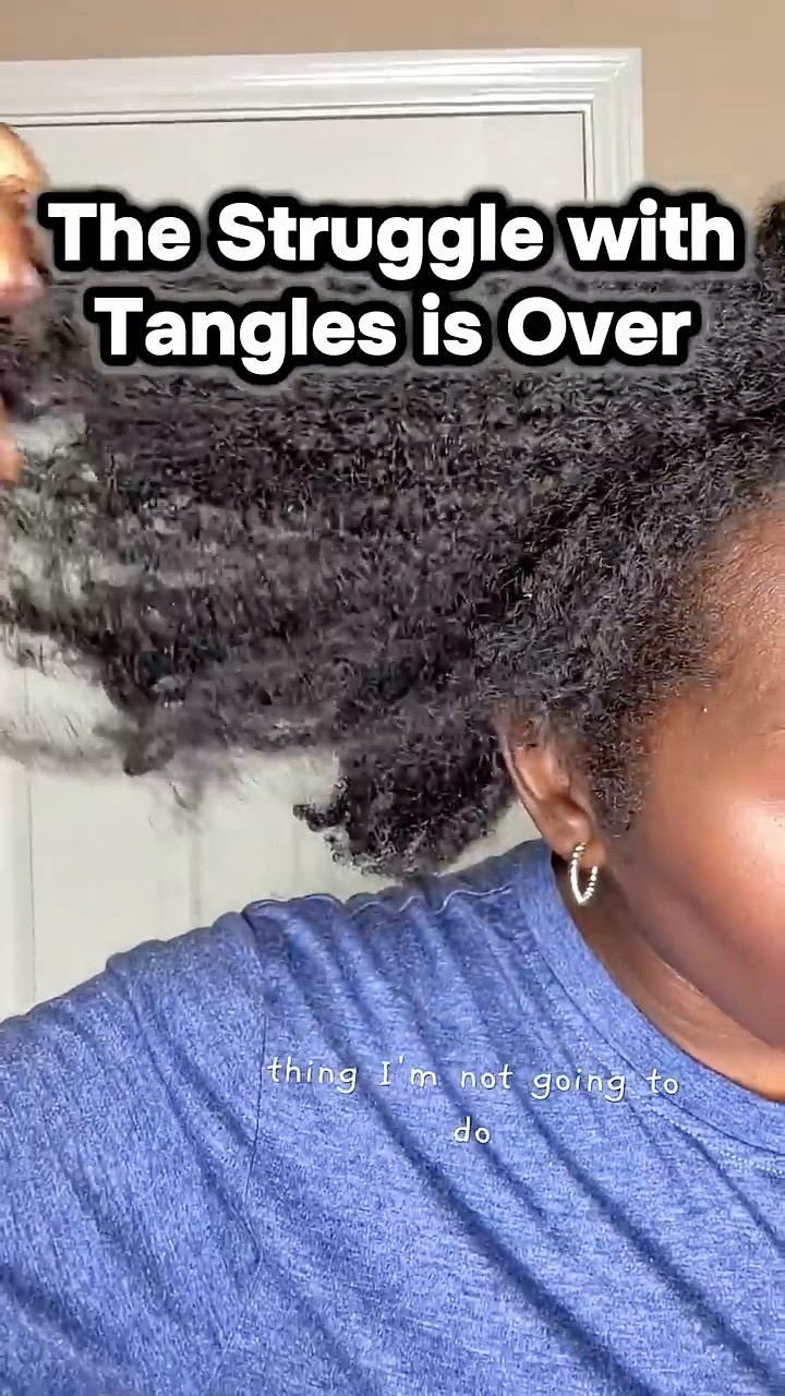 Stop struggling with knots and tangles #naturalhair #detangling