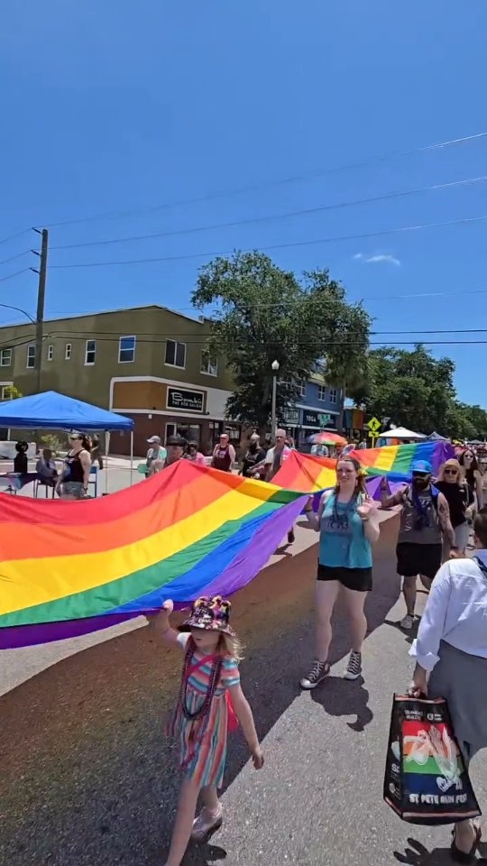 Lou & I met up with our friends Dori & Liz in St. Petersburg for today's Pride Market!
The vibe was on point but the company was better!
Fea