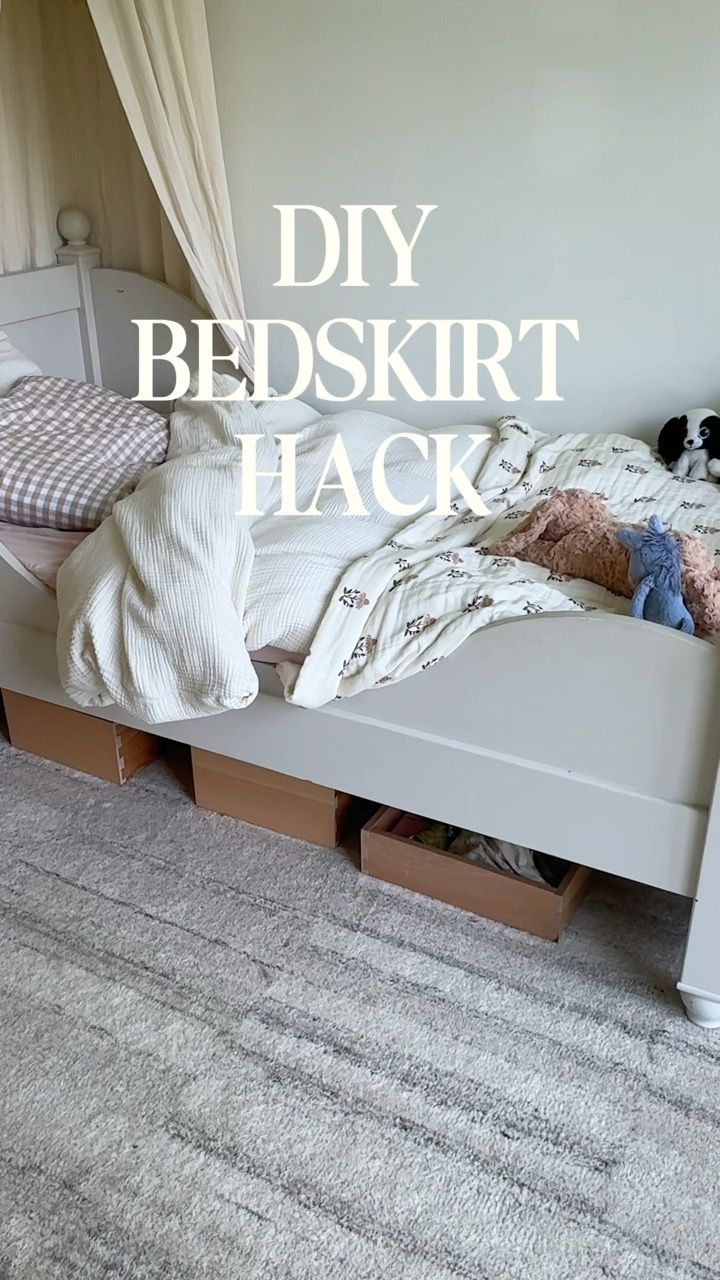 DIY BEDSKIRT HACK
