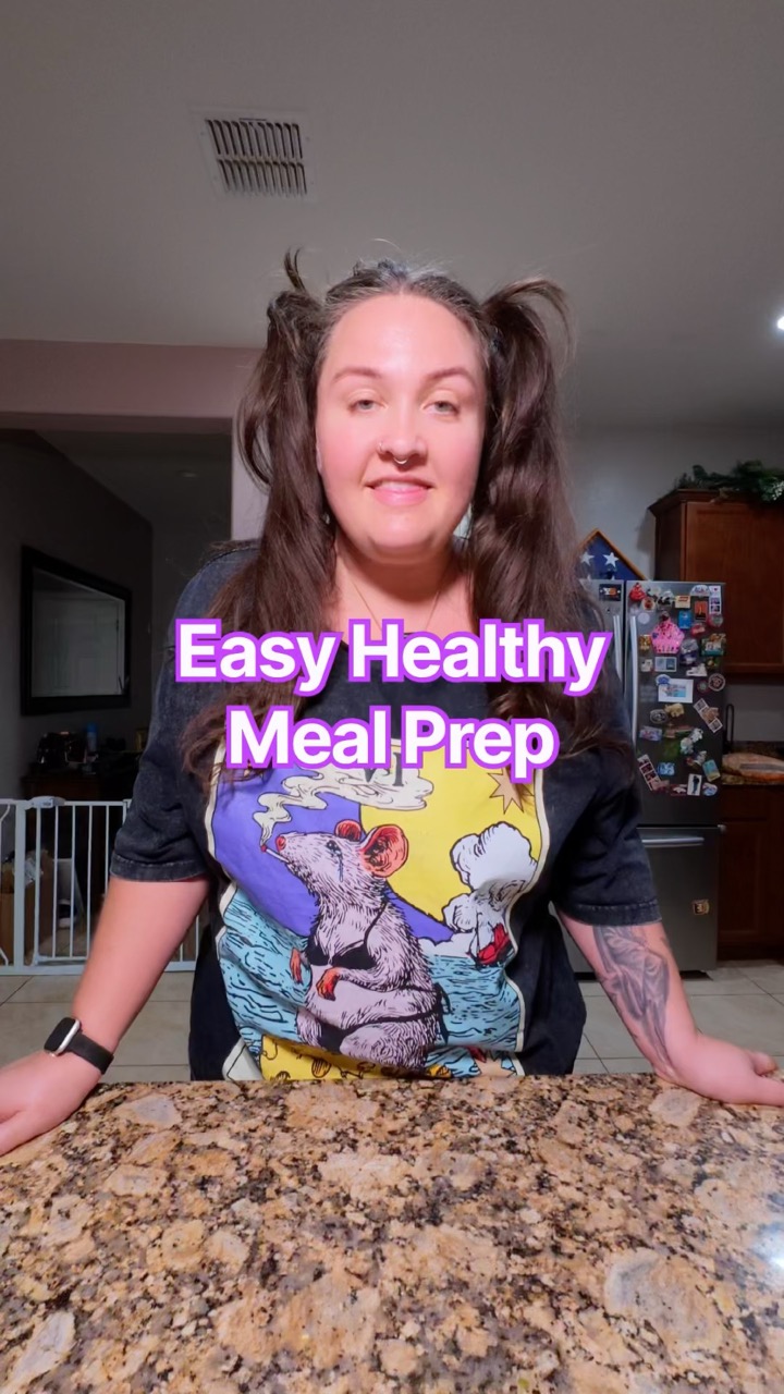 Easy healthy meal prep for my family of 2 #mealprep #easyrecipe #finallyallison #healthyfood #usa