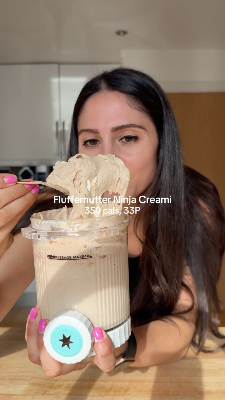 350 Calorie Fluffernutter Ninja Creami 🍦🥜