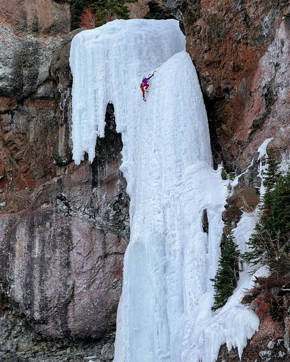 361 days after the day that I learned ice climbing, I climbed my first WI5 - The Scepter🧗🏻‍♀️🧊⛏

That was a proud moment