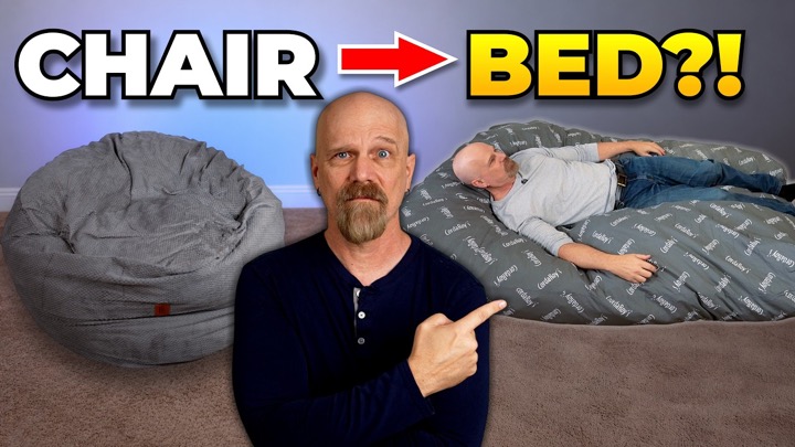 This $300 Bean Bag Turns Into a Bed. I Slept on It.