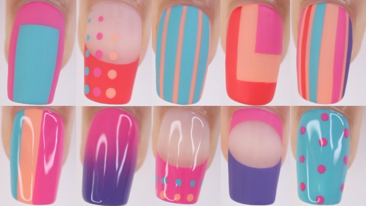 10 easy nail art design ideas!
