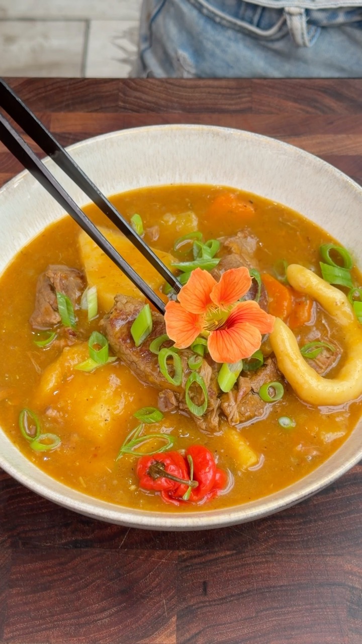 Beef and Pumpkin Soup 🇯🇲 #shorts