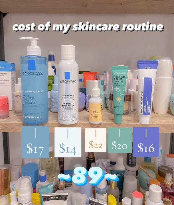 So here is the cost breakdown of my current skincare routine!

Now it’s important to note that I did receive all of these products for free but personally I would purchase every single one of these products as I think th