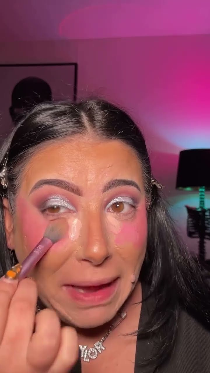 I Tried Blush 💖 | Full Coverage Makeup Tutorial | #shorts #fullcoveragebasemakeup