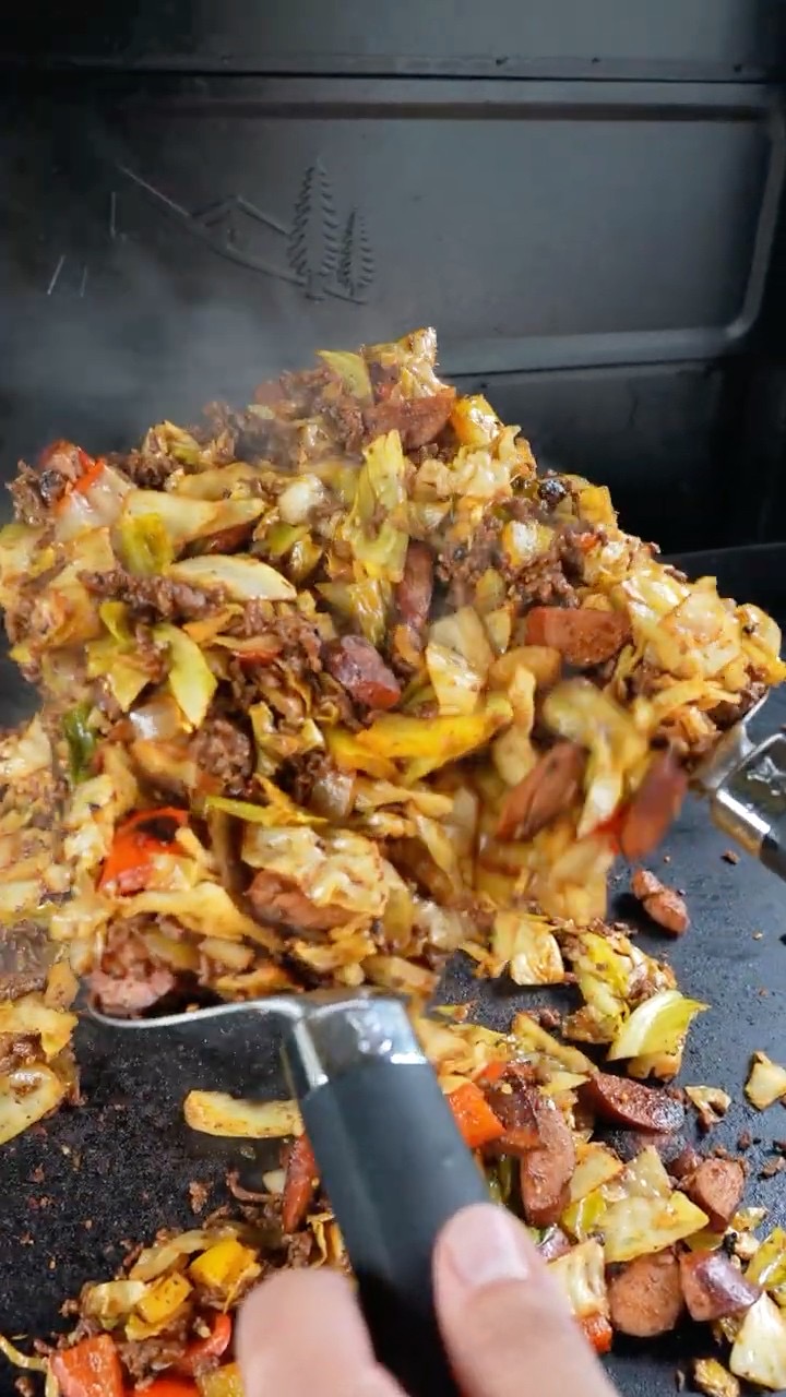 Grilled dirty cabbage