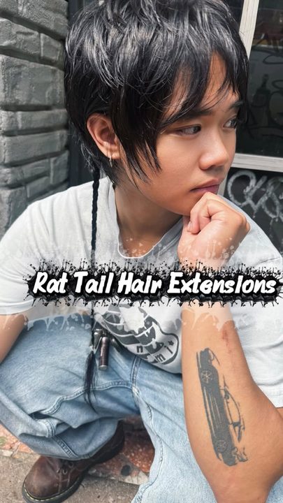 RΛT TΛIL HΛIR ΣXTΣNSIONS #rattail #hairextension #haircut #nychairstylist #nychairsalon @greenboneshop