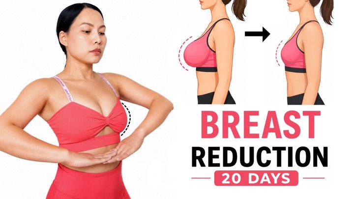 Reduce Breast Size & Lift Sagging Breasts | 20-Day Workout, No Jumping