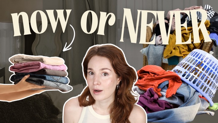 I started using the "now or never" method to manage my wardrobe and it changed everything