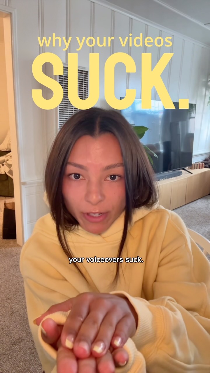 hi I’m meg & i help you make sure your videos don’t suck💓