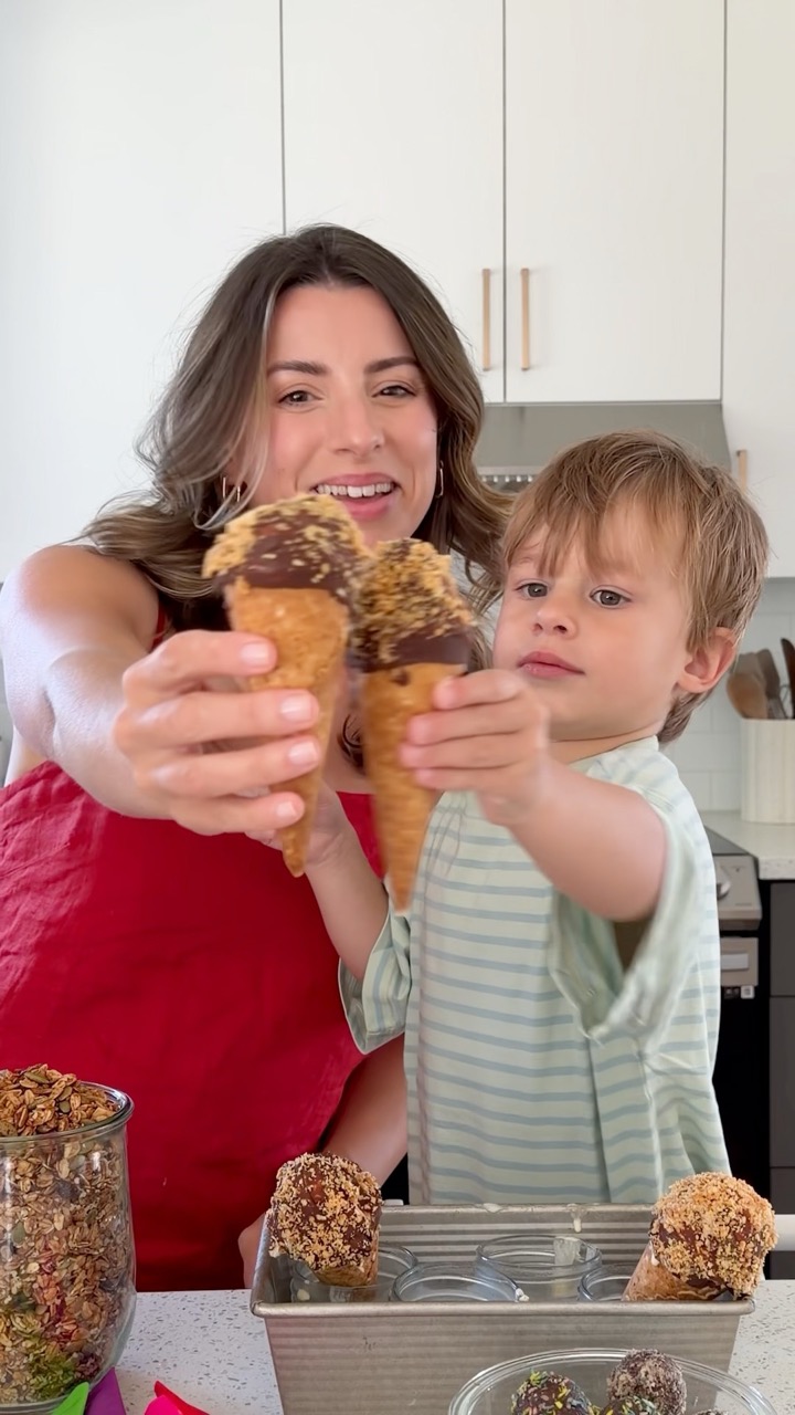 Homemade Drumstick Ice Cream Cones🍦🍫