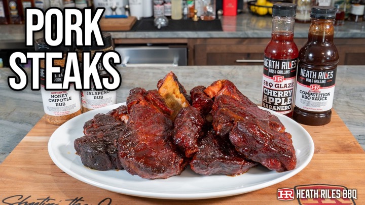 Smoked Thick-Cut Pork Steaks – Fall Apart Tender & Inexpensive | Heath Riles BBQ
