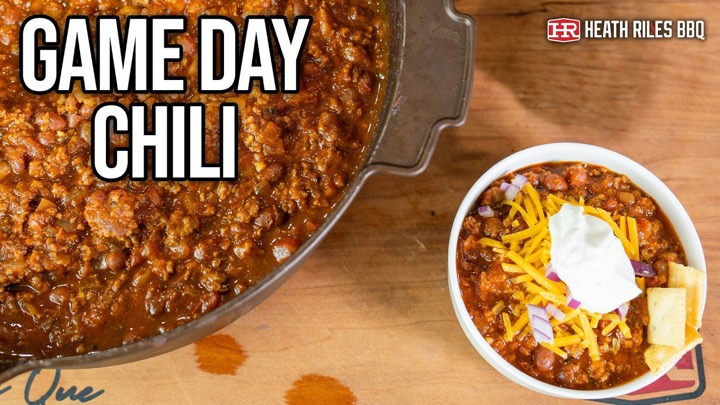 Simple Game Day Chili with Beans | Heath Riles BBQ