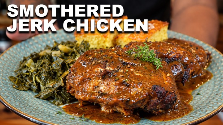 Oven Baked Jerk Chicken & Gravy