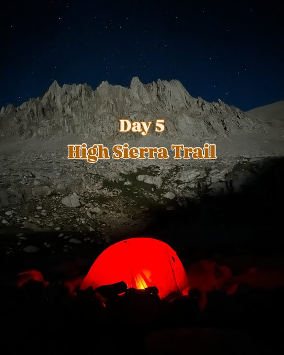 High Sierra Trail, Day 5 • 14.8 miles 

Chapter 38 🥳

Pit: 12am wake up, last day on trail

Peak: sunrise birthday summi