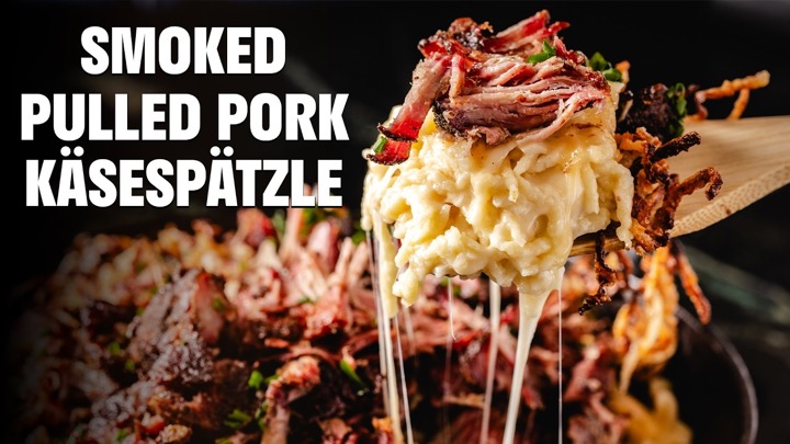 Smoked Pulled Pork Käsespätzle
