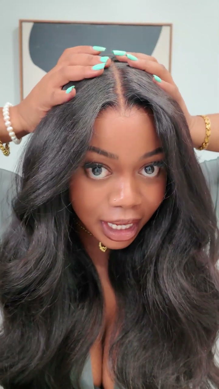 THE BEST KINKY STRAIGHT WIG! LOOKS LIKE MY HAIR!  #wigs