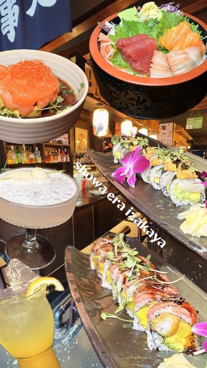 📍showa era izakaya 

@showaeraizakaya located near hell’s kitchen is such an underrated gem! they’ve got all the classics and they do them well including ramen, donburis, sushi rolls, sashimi, and more. considering the q