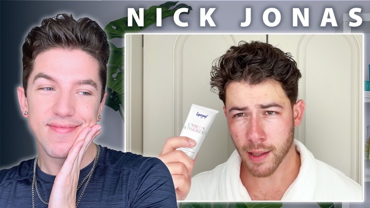 His skin care routine is... somethin else whew