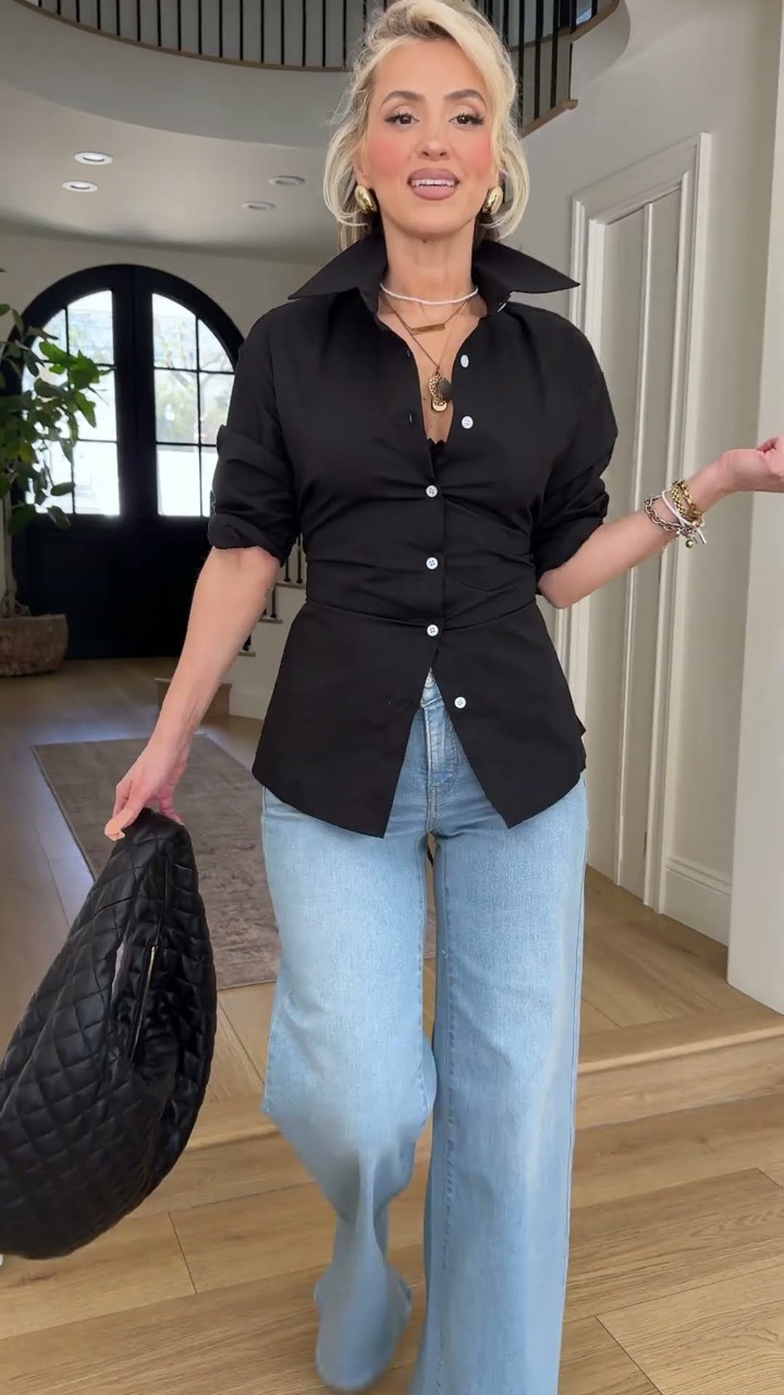 Amazon Cute tops & jeans | black edition 🖤