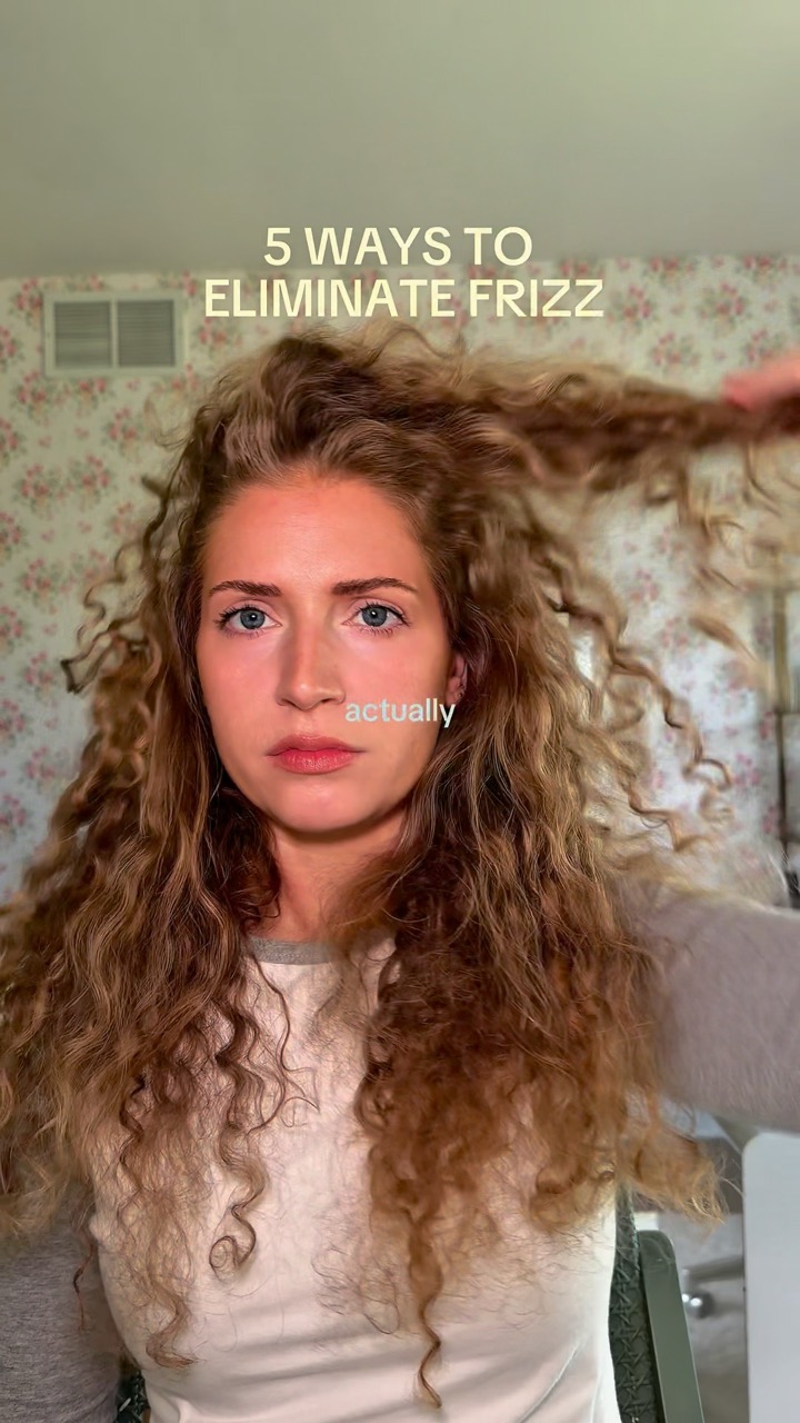 5 Ways to Eliminate Frizz!! 👀 #curlyhair