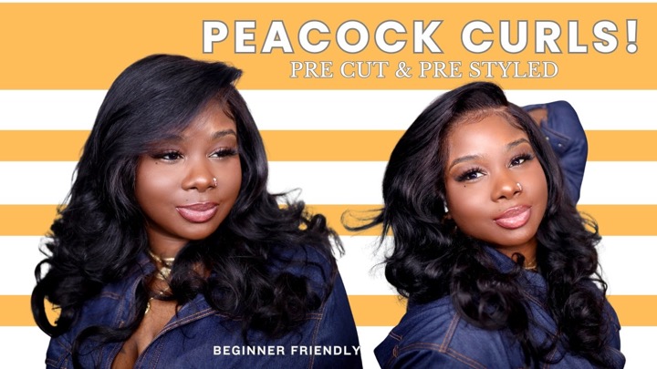 #PeacockCurls PreCut & Styled | Affordable Lace Frontal Unit Ft. Ashimary Hair