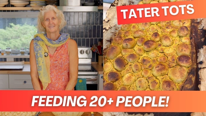 How We Prep Food for 20+ People Part 2 | Easy Vegan Tater Tats