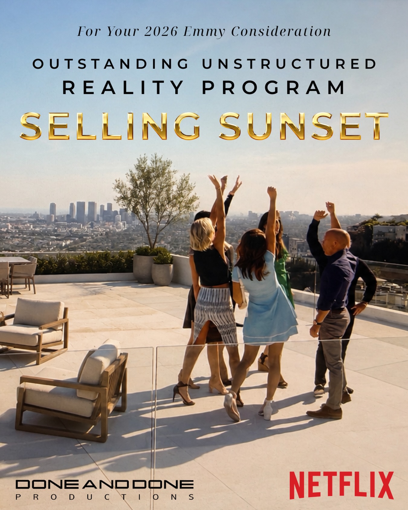 Selling Sunset is up for its record-breaking fourth Emmy nomination, please vote. Also congrats to the Knicks and NYC on last night’s epic c