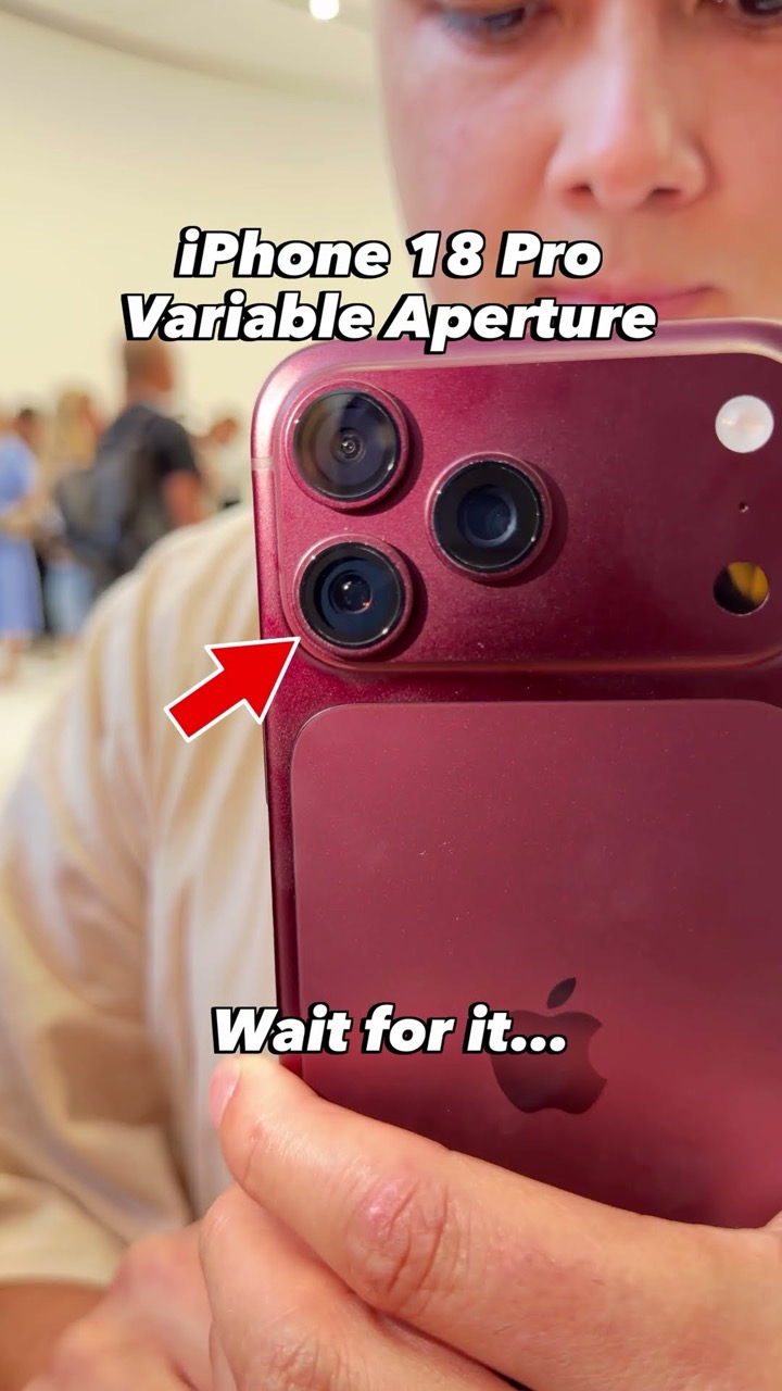 iPhone 18 Pro Variable Aperture #appleevent #iphone18pro