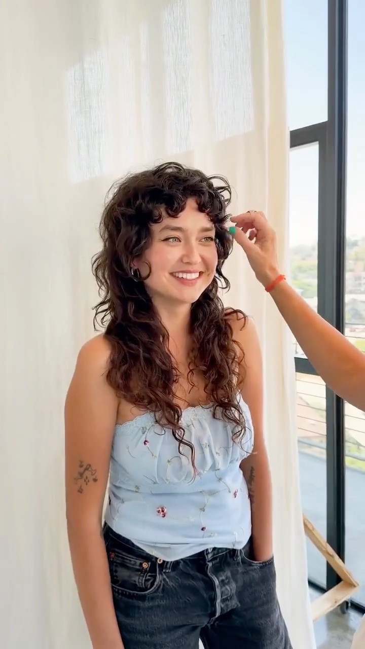 Curly Victorian Mullet