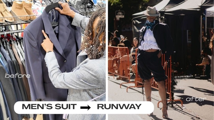 I Thrifted a Men's Suit & Turned It Into THIS!