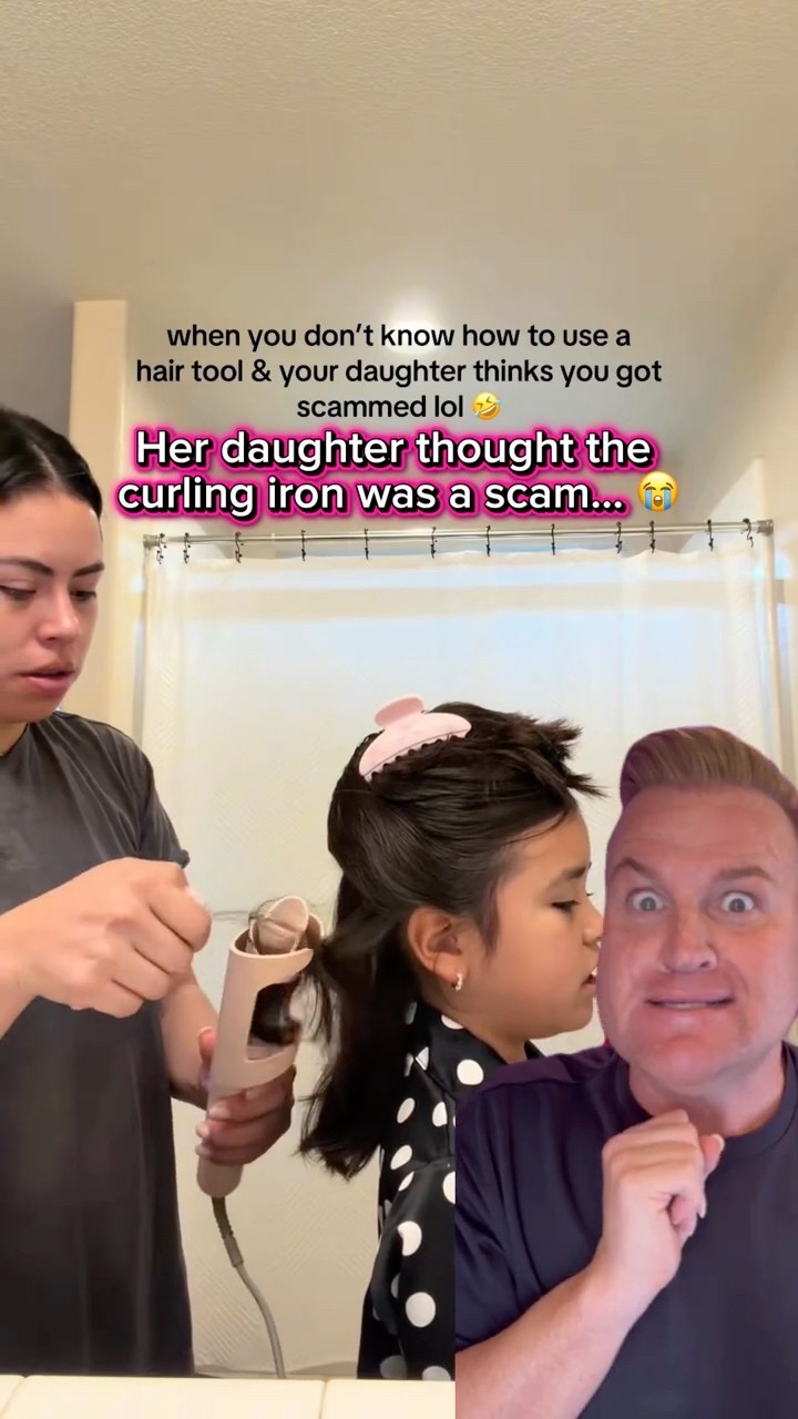 😂 Not her thinking her mom got scammed! #hairfail