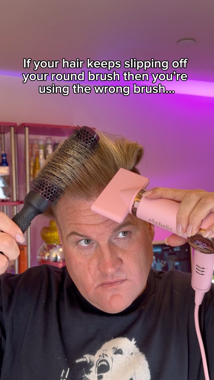 ‼️ EASILY The BEST Round Brush for Fine Hair #hairtok #hairtips #blowout