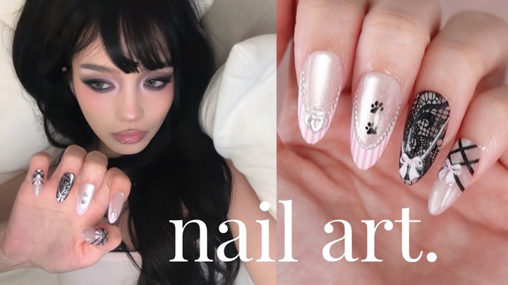 Easy Nail Art at Home 🐾🎀 (nail inspo, application tips)