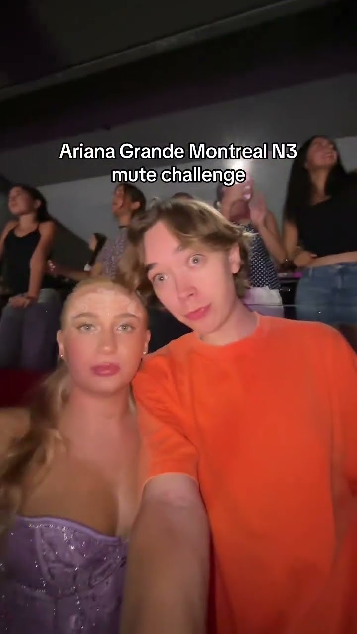 Ariana Grande Montreal Mute Challenge #shorts