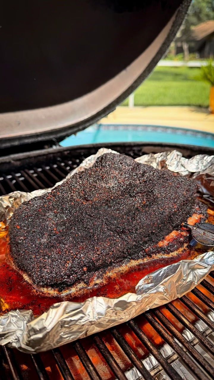 When You’re Craving Brisket…But Not 15 lbs 😂 #brisket #smokedbrisket #bbq