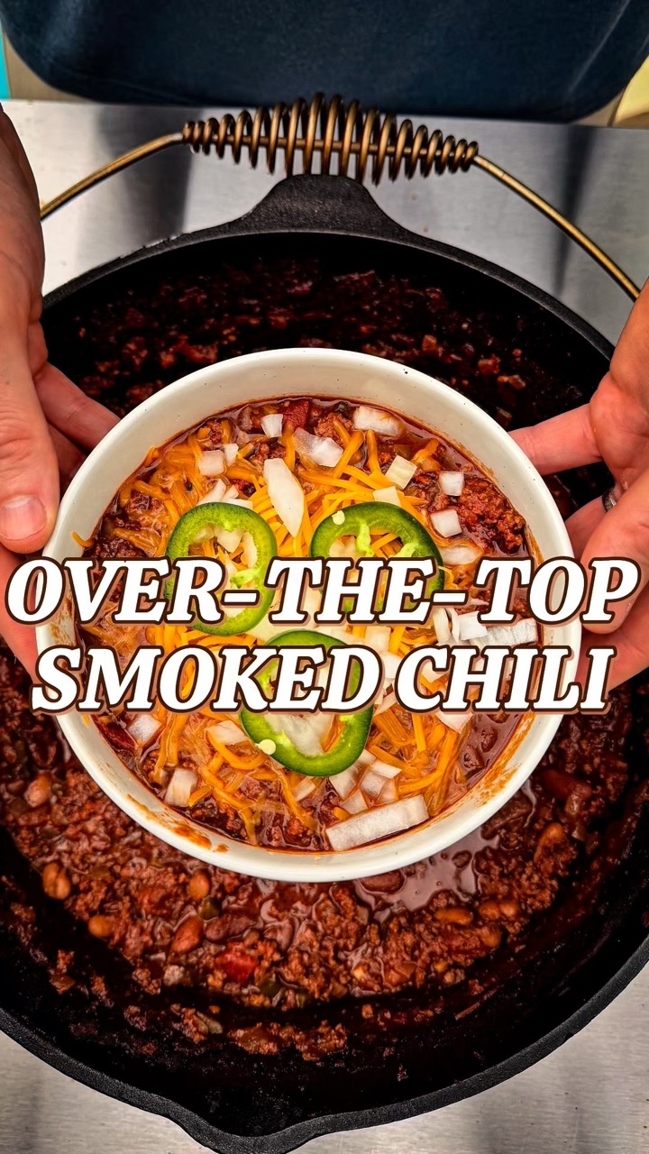My Secret for the BEST Smoked chili ever #bbq #smokedchili #recipe
