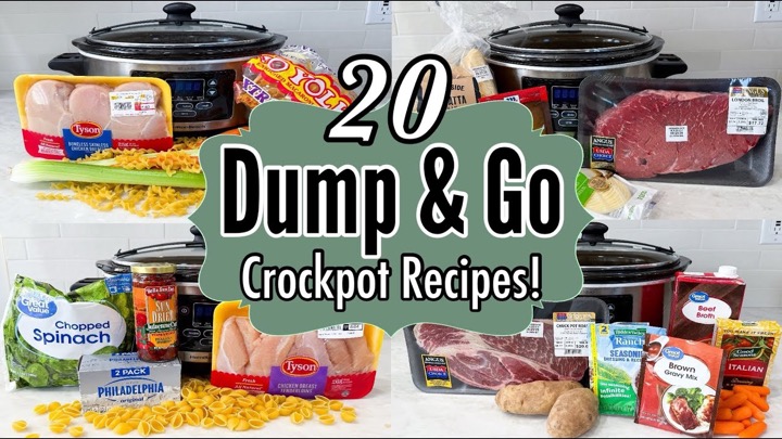 20 DUMP & GO CROCKPOT DINNERS | Cheap, Easy & SO GOOD Slow Cooker Recipes | Julia Pacheco