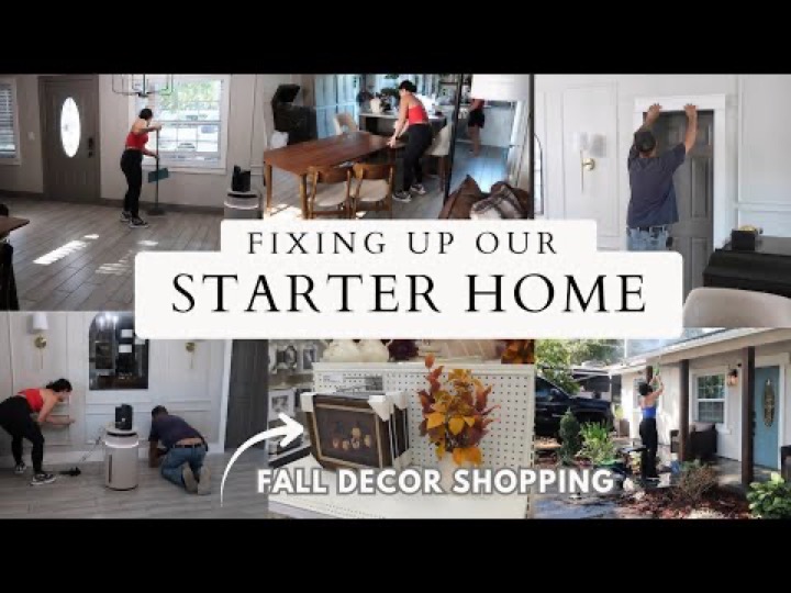 FIXING OUR HOUSE! DIY Home Makeover + yard work | FALL DECOR SHOPPING