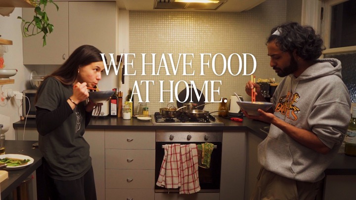 watch this while you eat | what two people who love to cook eat in a week