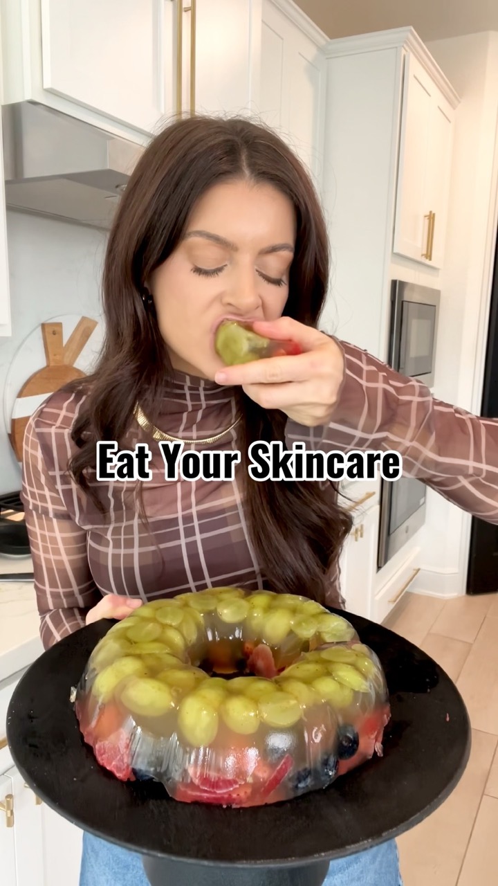 Trying the Viral Collagen Jello with Gelatin #shorts #jello #healthysnacks #highprotein