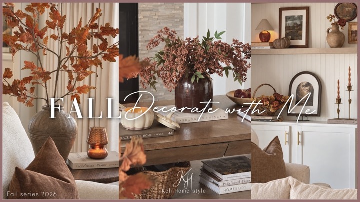 DECORATE WITH ME FOR FALL || Living room fall styling || Warm and Cozy fall decorating ideas