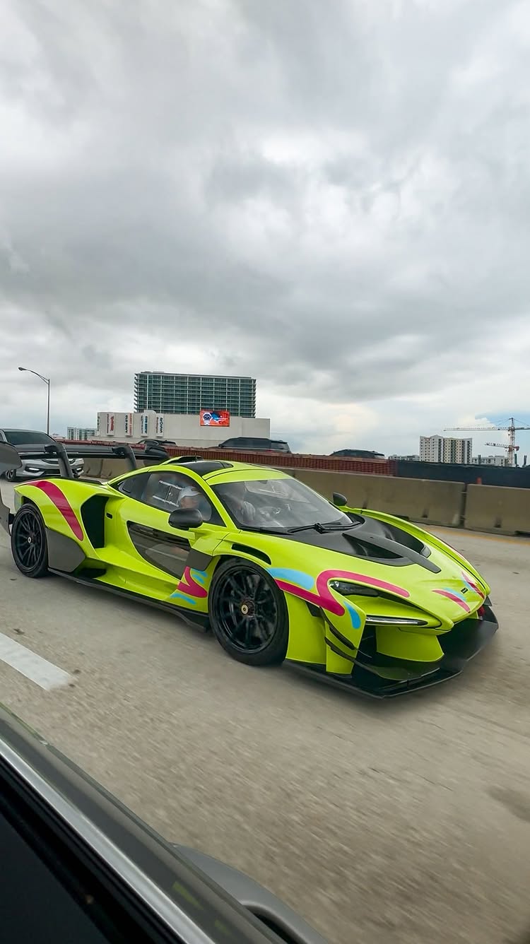 SPOTTED👀: McLaren Senna GTR cruising in Miami! — This was a cool surprise to see after randomly bumping into a different cent on the back o