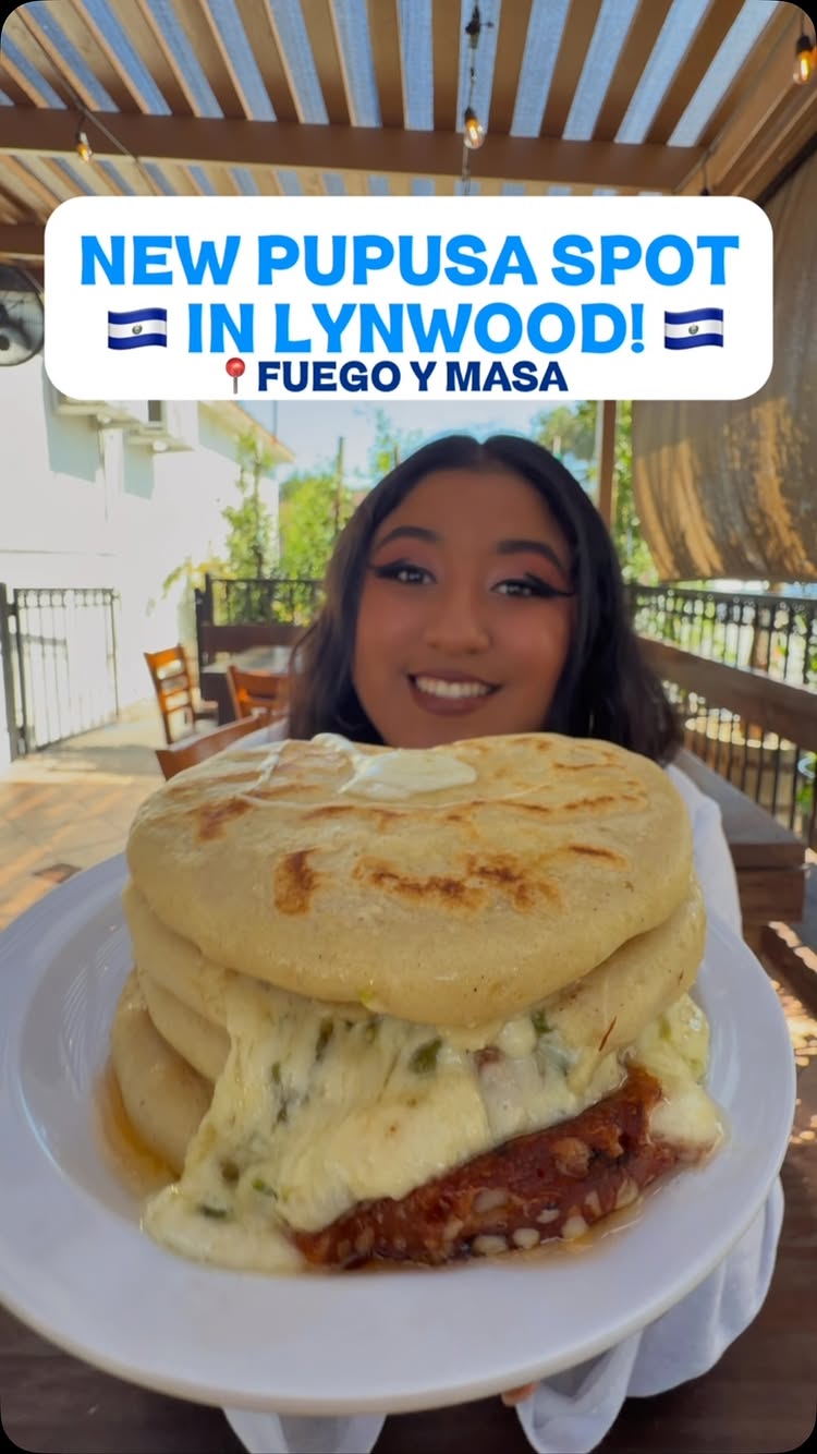 🫓🇸🇻 Lynwood’s newest pupusa spot! @fuego_y_masa_ 

As a fellow Salvi, I couldn’t wait to check out this family-owned hidden gem. ❤️ From 