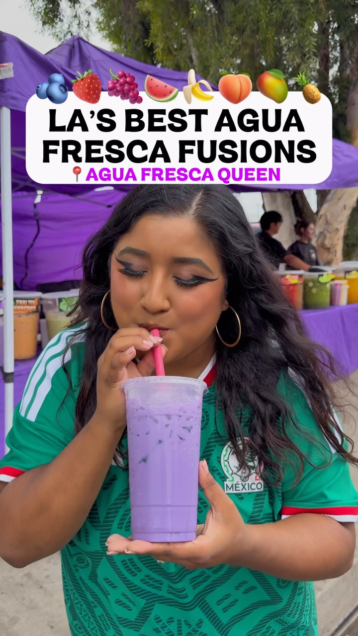 🍓🍍 LA’s best agua fresca fusions! 🥭🍉 @aguafrescaqueen 

📍Long Beach
3713 E South Long Beach Blvd
Tuesday–Sunday | 11 AM–7 PM

📍South L