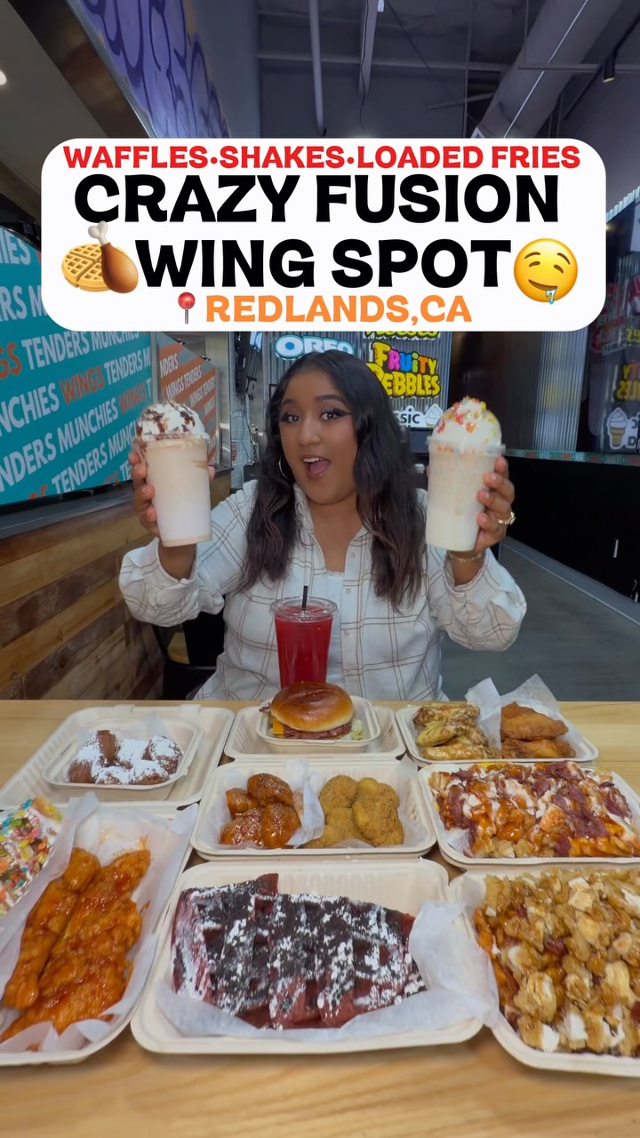 CRAZY FUSION WING SPOT IN REDLANDS!🔥

@atlwingspot 

📍1755 E Lugonia Ave, Ste 210
Redlands, CA

Serving up over 20 wing flavors, unique de