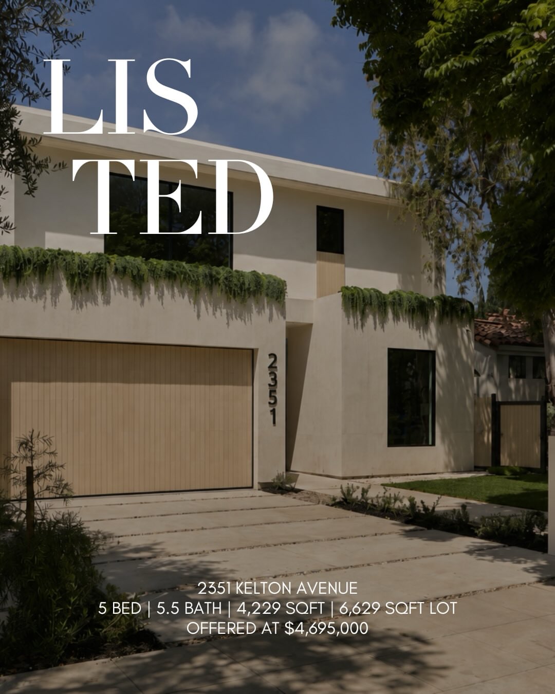 JUST LISTED | A designer masterpiece in the heart of Westwood

Some homes are beautifully built. Others are thoughtfully designed. This resi